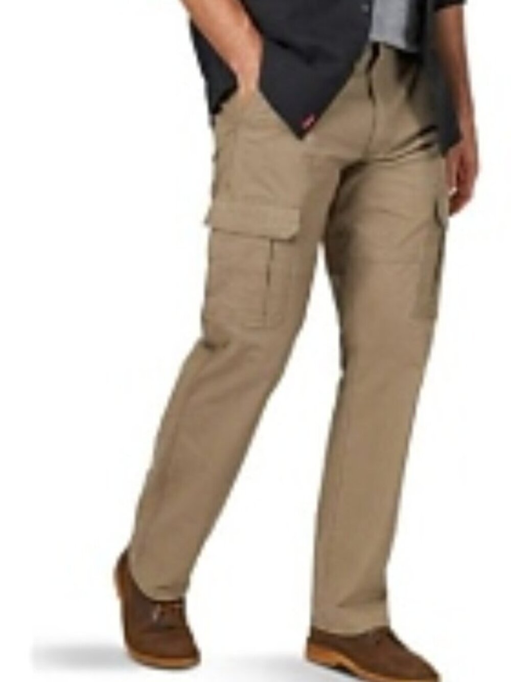 Men Big & Tall 44 Waist Khaki Cargo Relaxed Fit Trouser Pants Slacks Size XXL